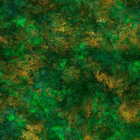 Spirit Of Ireland - QT Fabrics - Distressed Metal Texture Forest 31656-F