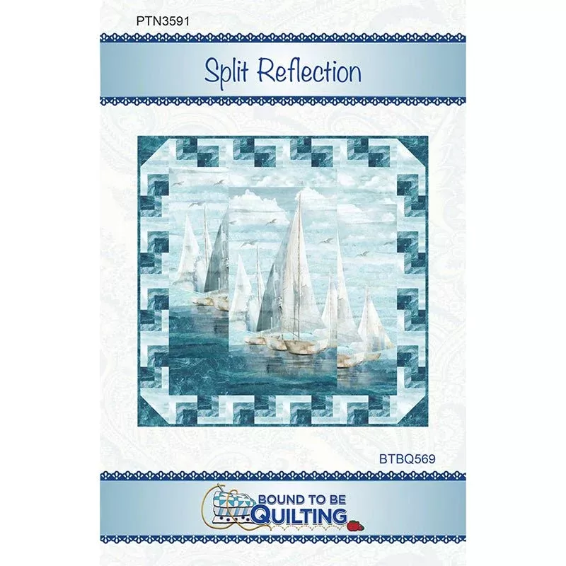 Split Reflection Quilt Pattern by Bound To Be Quilting