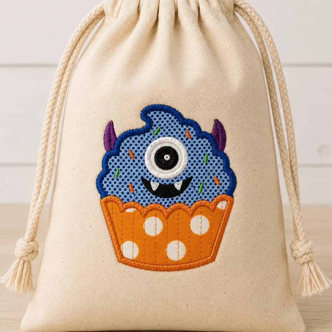 Spooky Sweets: Monster (Downloadable Machine Embroidery Design)