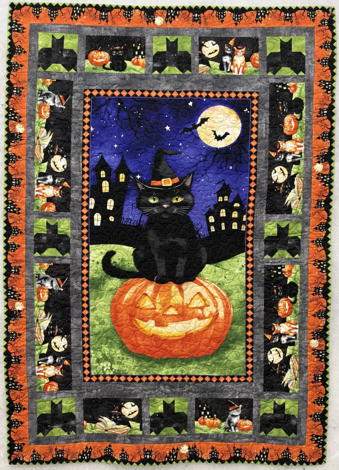 Spooky Tails Wallhanging KIT - 42.5" x 62.5" includes binding