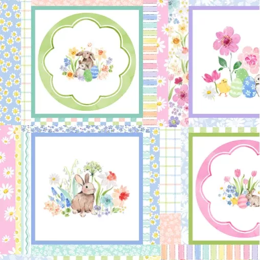 Spring Cheer Blocks by Heatherlee Chan for Clothworks