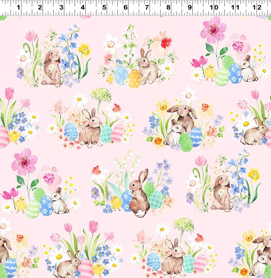 Spring Cheer - Toile Light Pink