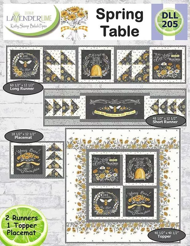 Spring Table PATTERN by Jan Patek of Designs By Lavender Lime (Multi sizes)