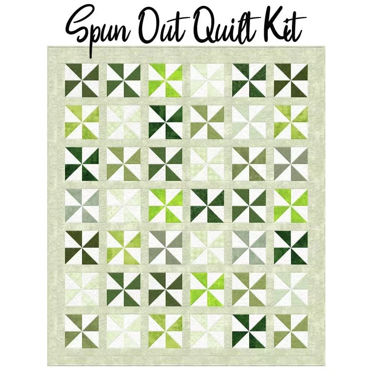 Spun Out Quilt Kit with Greensleeves from Wilmington