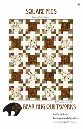 Square Pegs : Quilt Pattern - #BHQ-110 - Bear Hug Quiltworks