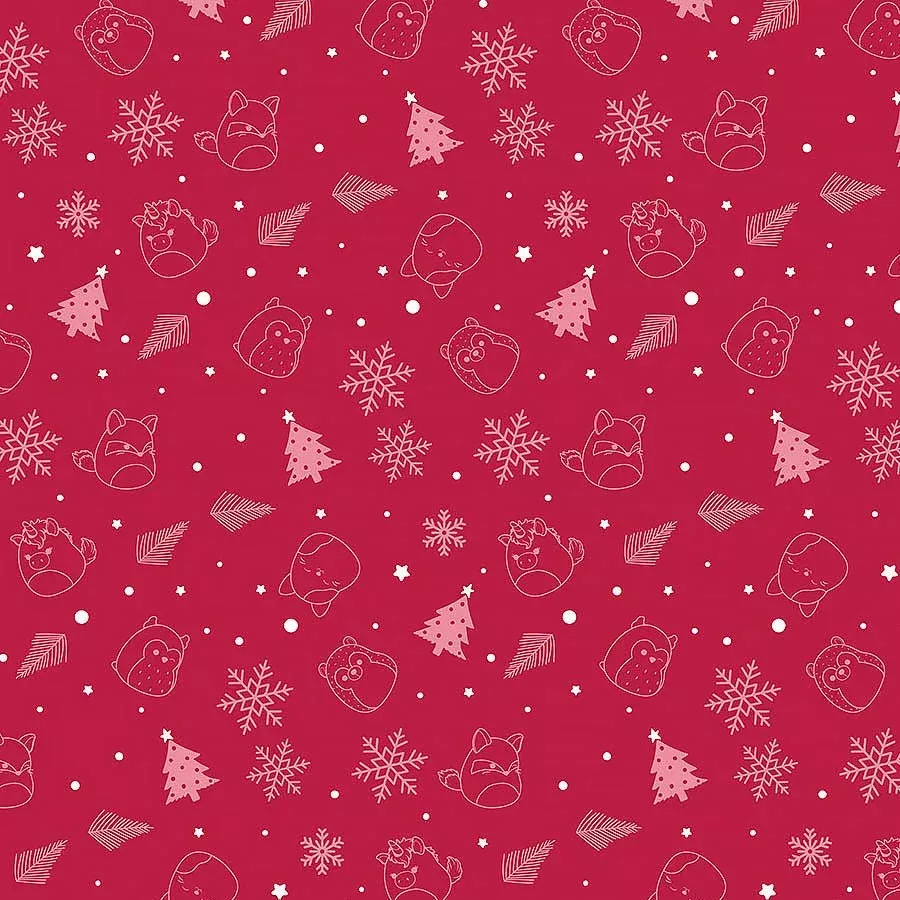 Squishmallows Squish the Season Line Drawn Red