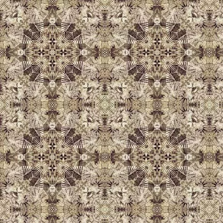 Stallion Song in Medallions Brown by QT Fabrics 29937 -A