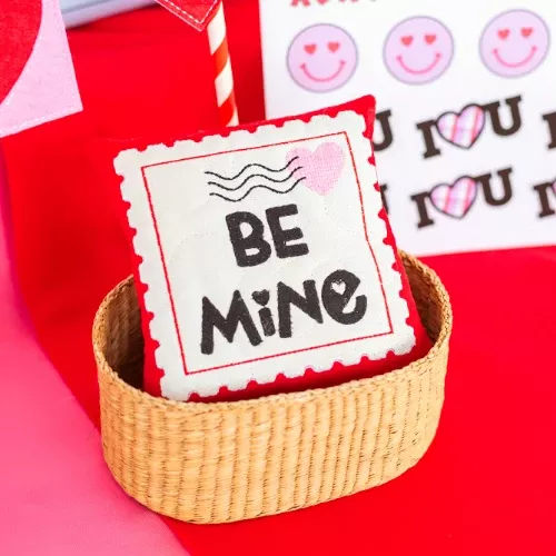 Stamped with Love (Downloadable Sewing & Machine Embroidery Pattern including Cut File Design)