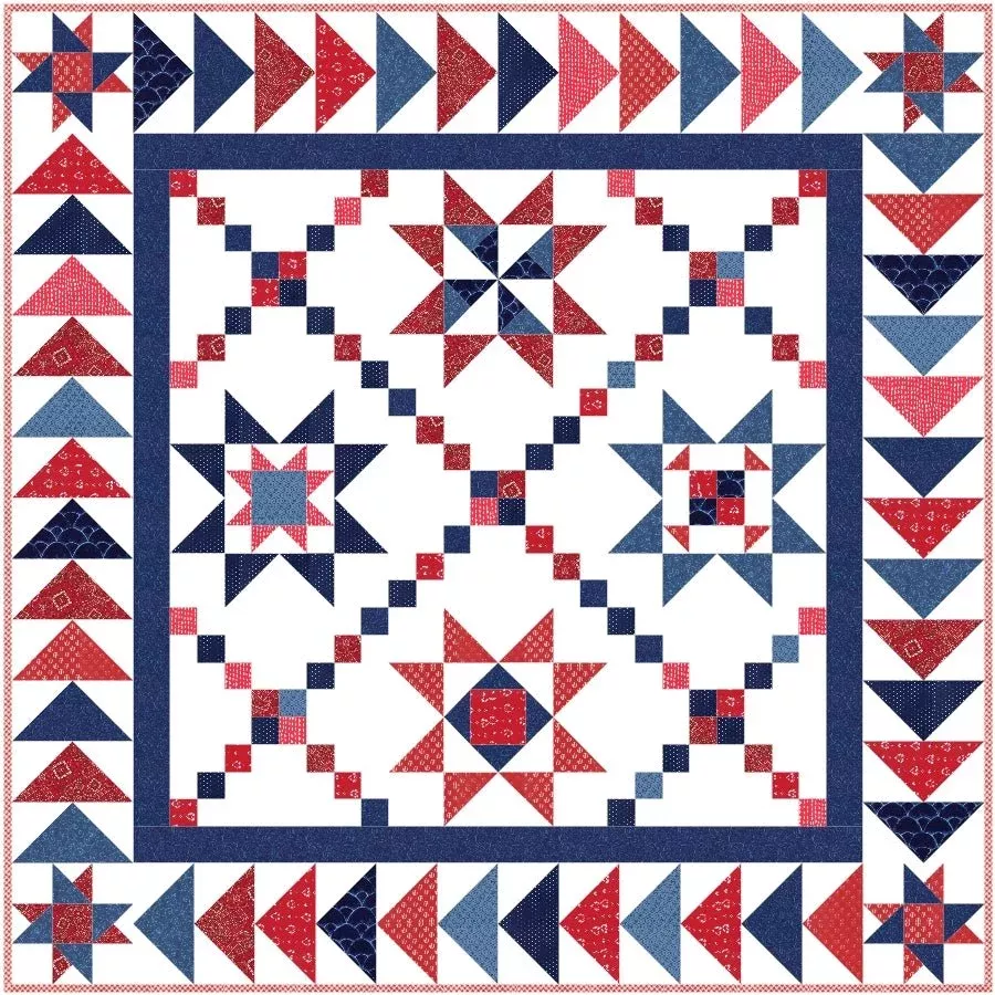 Star Spangled BOM Quilt Pattern (PDF Download) – FWFS Exclusive