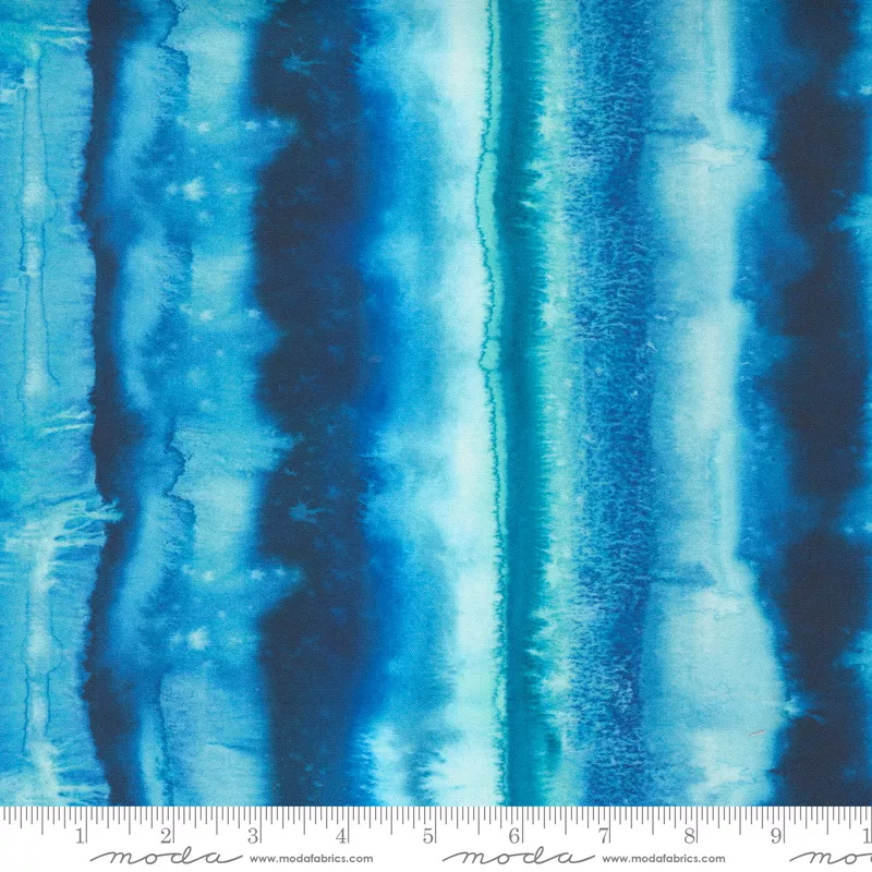 Starflower Christmas Aqua Stripe