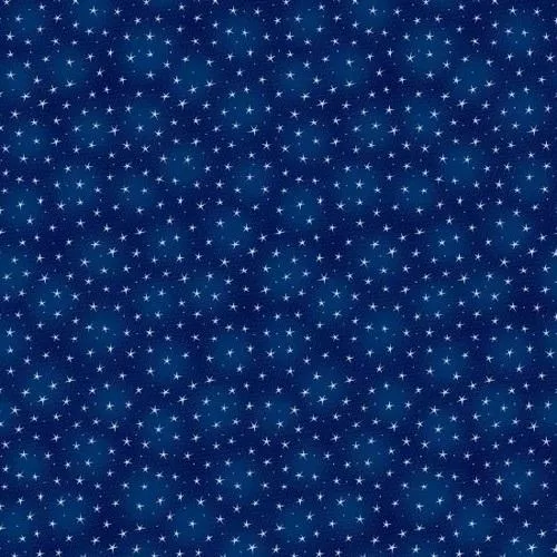 Starlet by Blank Quilting - Small Stars on Navy 6383 Navy