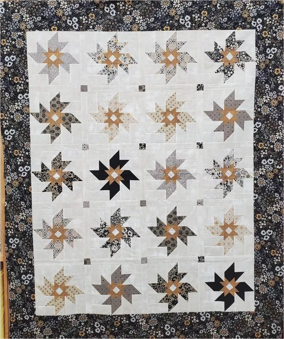 Starry Night Quilt KIT - 55.25" x 66.5" includes binding
