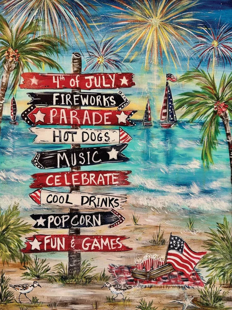 Stars Stripes and Summer Nights 550 piece puzzle