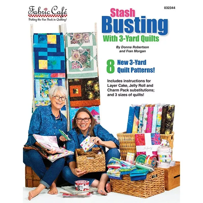 Stash Busting 3-Yard Quilts Quilt Book from Fabric Cafe