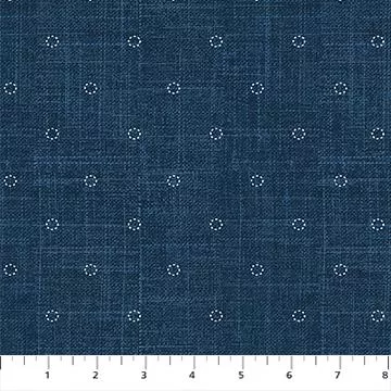 Stash by Figo - Stitches - Denim - 92021-49