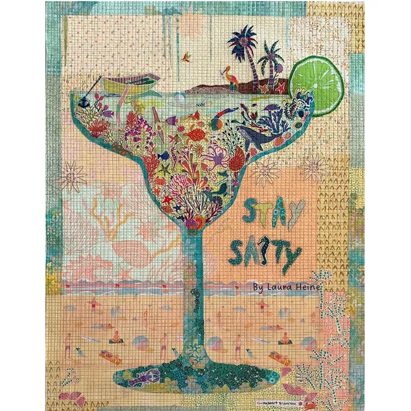 Stay Salty Collage Pattern by Fiberworks Inc