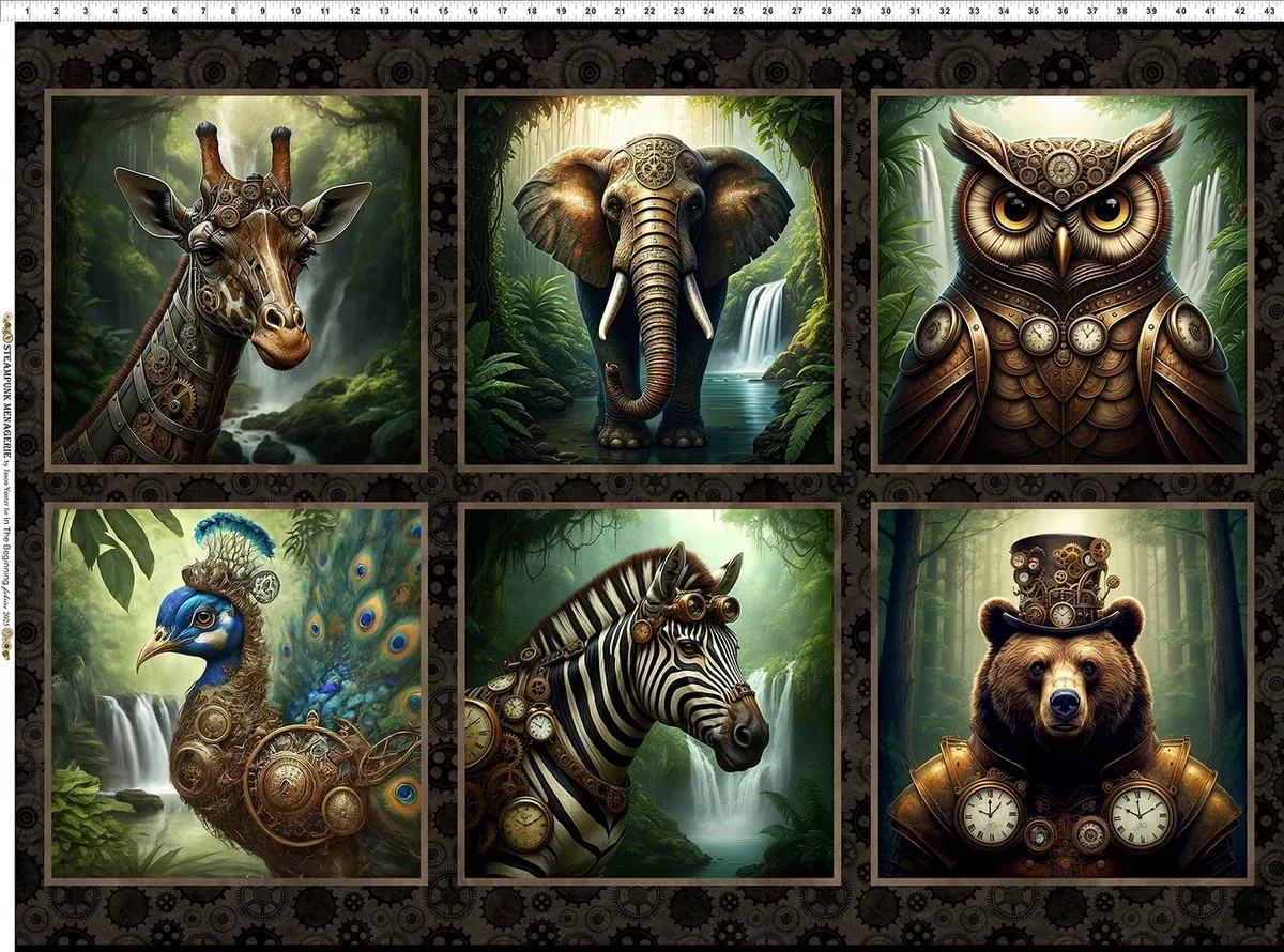 Steampunk Menagerie - Block Panel