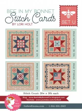 Stitch Card Set U by It's Sew Emma ISE-4058