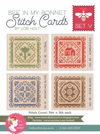 Stitch Card Set V by It's Sew Emma ISE-4059