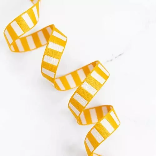 Stitch Supply Bold Stripe Webbing | Cactus & Off White - 1"