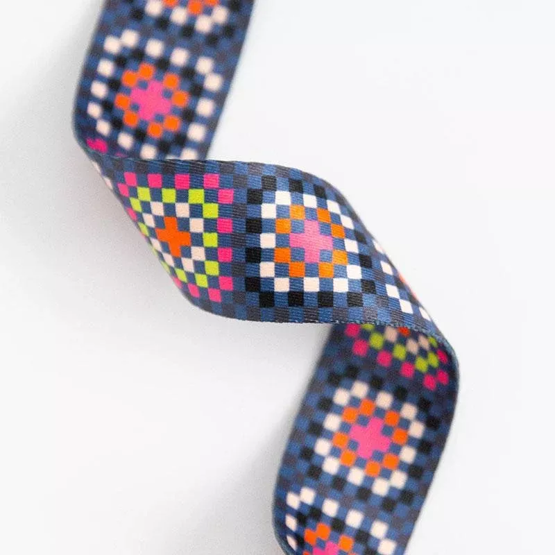 Stitch Supply - Granny Square Webbing | Night - 1.5"