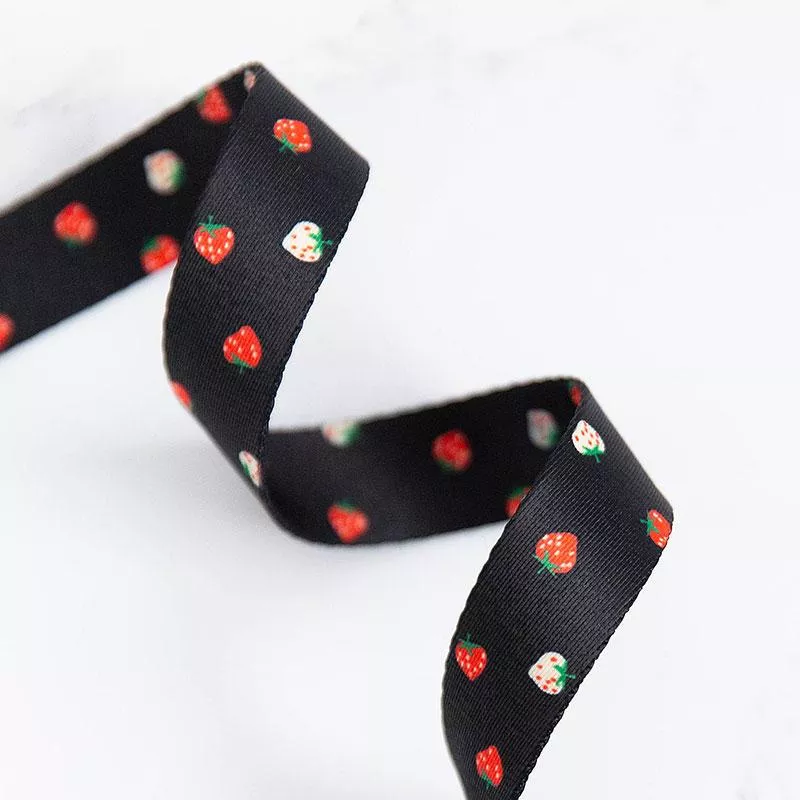 Stitch Supply - Mini Berry Webbing | Black - 1"