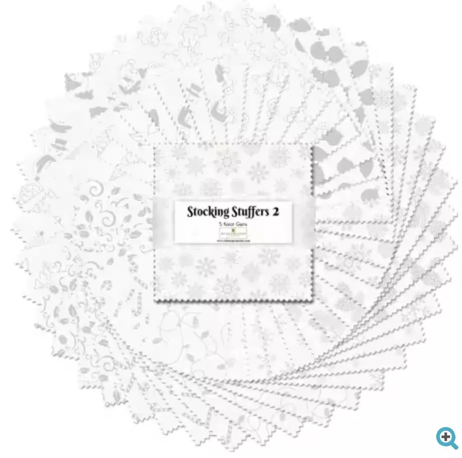 Stocking Stuffers 2-5" Karat Gems (white on white)