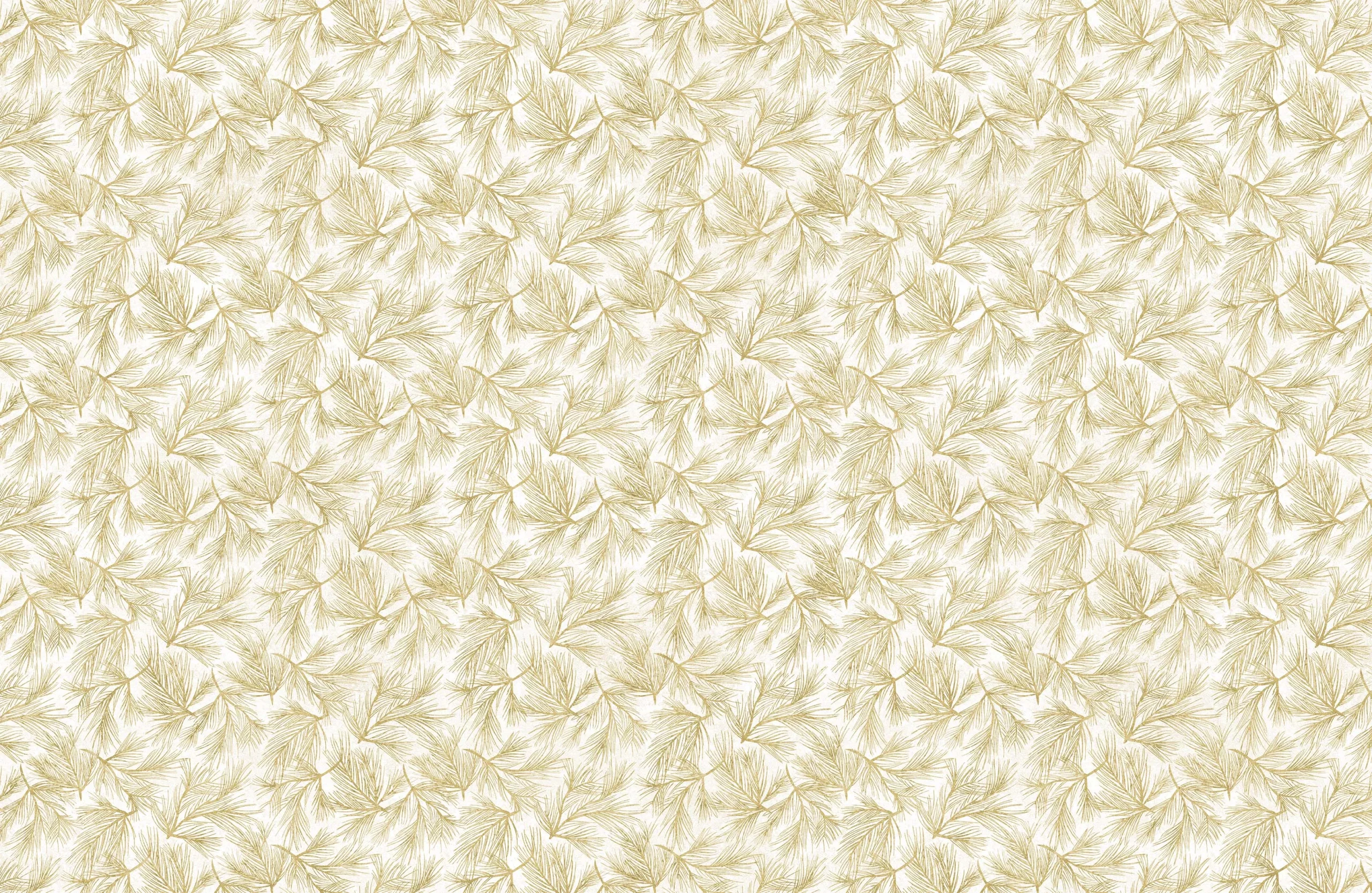 Stonehenge White Christmas : Gold Cream Pine Needles - #24207M-11 - Linda Ludovico