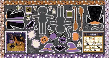 Story Animals Through the Year 36" x 57" Doll Panel - October - #PD19009R-OCT