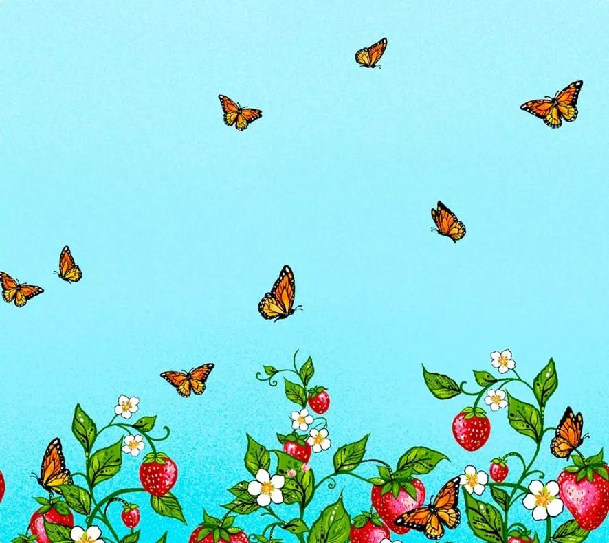 Strawberry Dreamcatcher - International Textiles - CAJ-0006 Blue