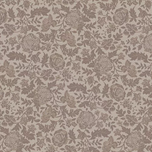 Studio E Art Of Midnight Floral Damask Taupe Fabric