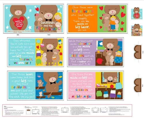 Studio E Goldilocks And The Three Bears Book Panel #6