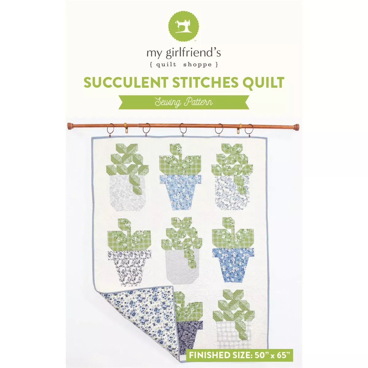 Succulent Stitches Quilt (Downloadable Sewing Pattern)