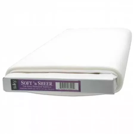 Sulky Soft 'n Sheer Cut-Away Permanent Stabilizer - white, light weight - 20" wide