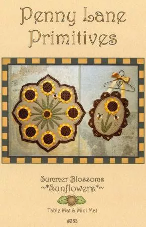 Summer Blossoms Sunflowers by Penny Lane Primitives PLP253
