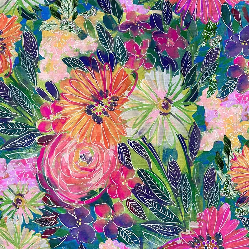 Sunset Meadow Sketchy Floral Multi