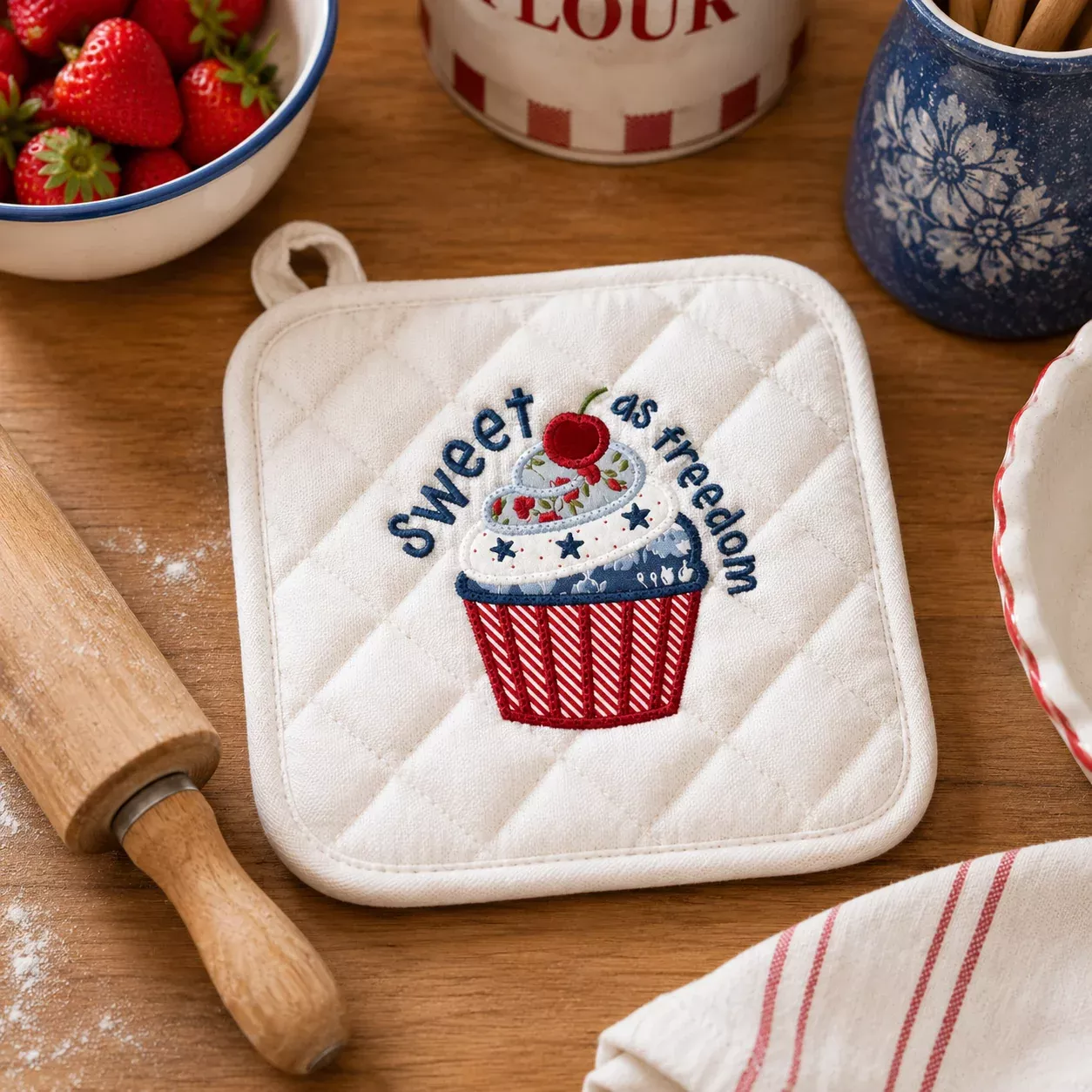 Sweet as Freedom (Downloadable Machine Embroidery Design)