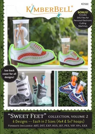 "Sweet Feet" Collection : Volume 2 - Machine Embroidery - Kimberbell Designs