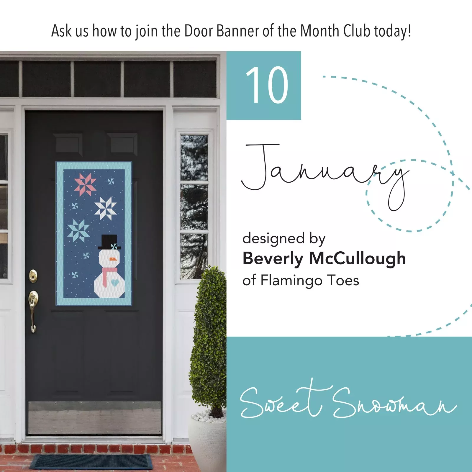 Sweet Snowman Door Banner Kit