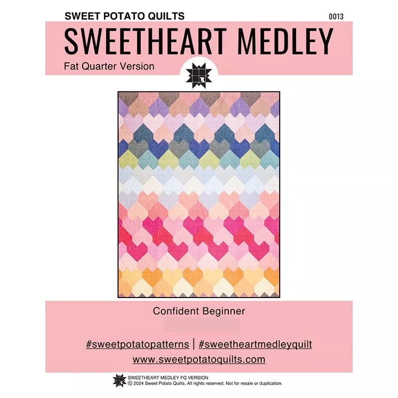 Sweetheart Medley Quilt Pattern by Sweet Potato Quilts
