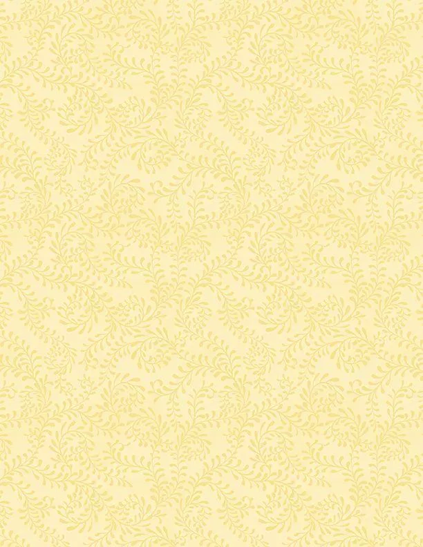 Swirling Leaves by Wilmington -Light Yellow 27650-500