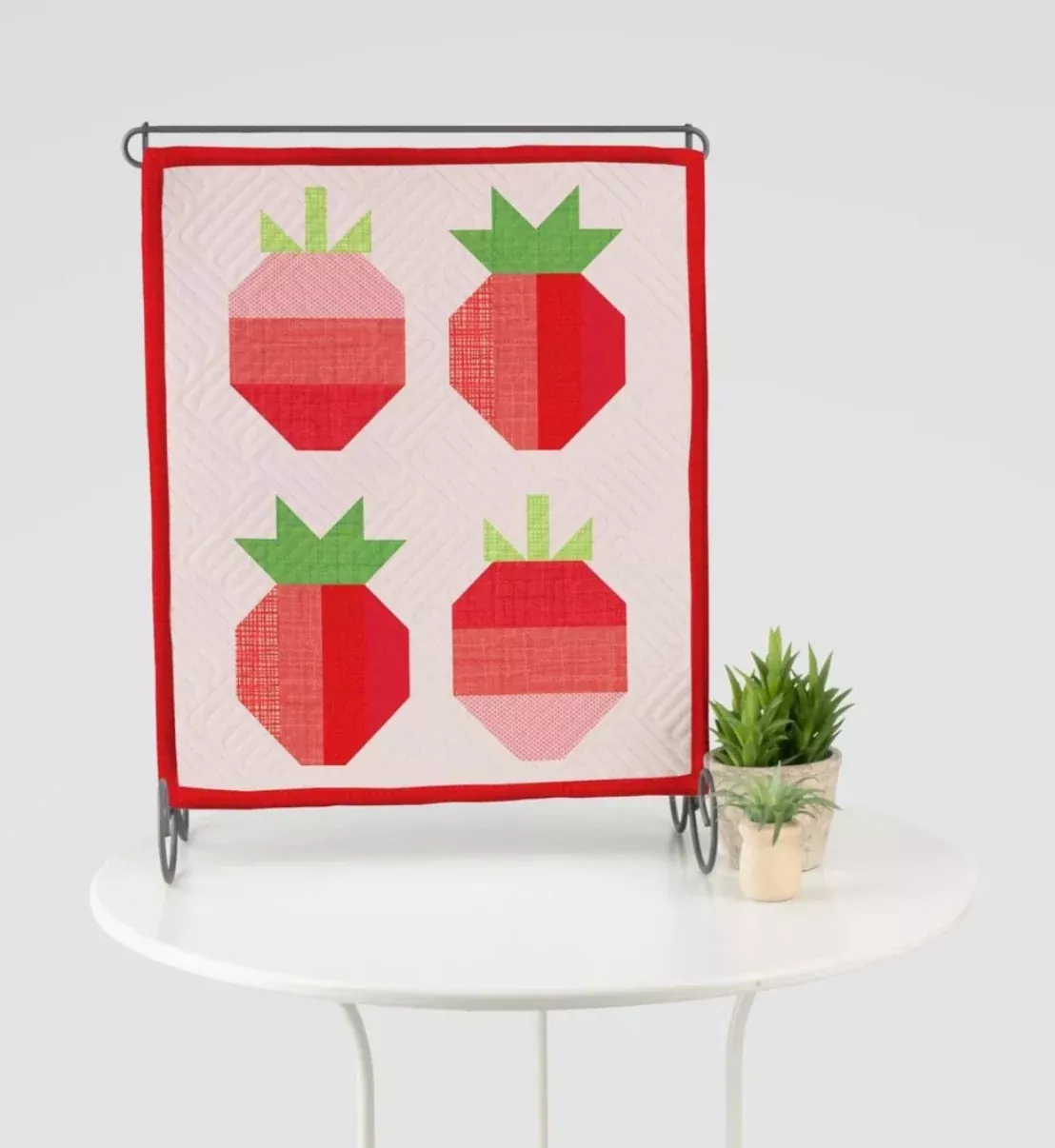 Tabletop Banner Kit of the Month-June Berry Cool-top back, sleeve and binding