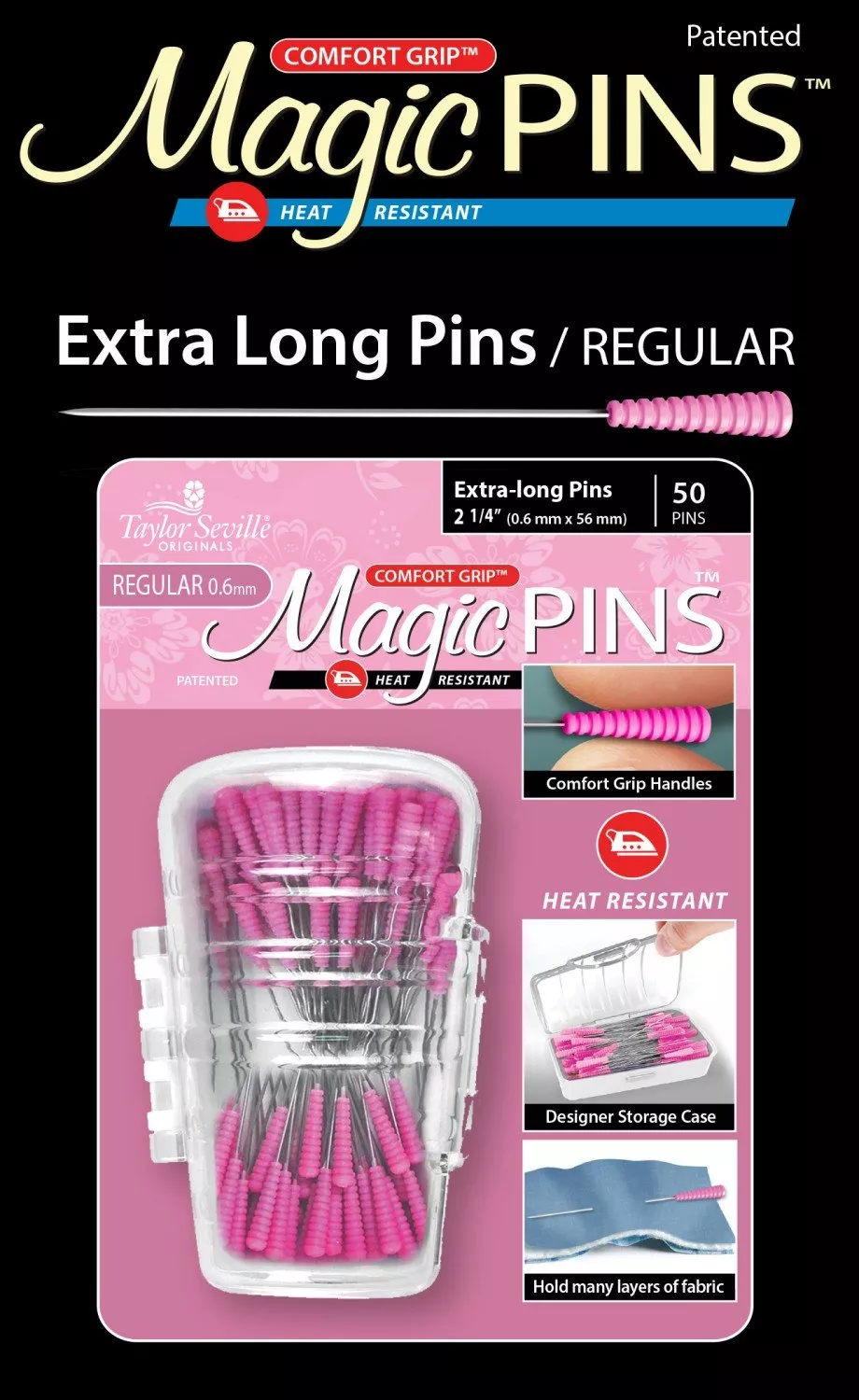Tailor Mate Magic Pins Extra Long 50pc