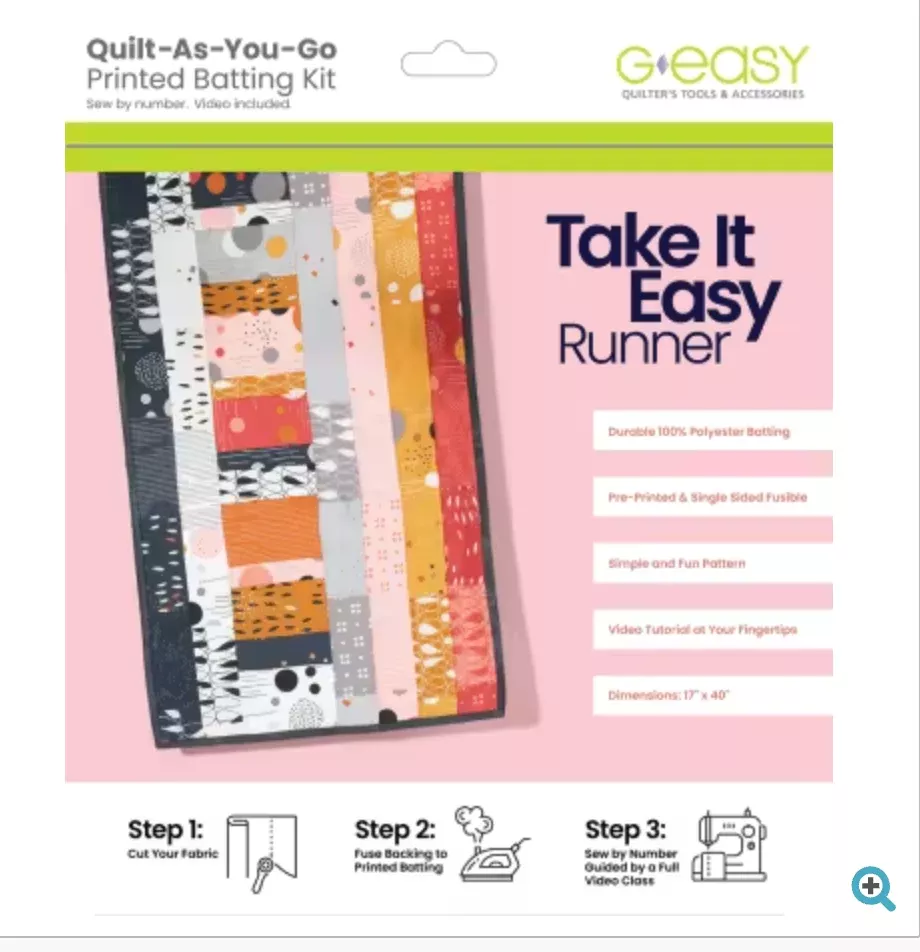 Take It Easy Runneri-Quilt as you go kit