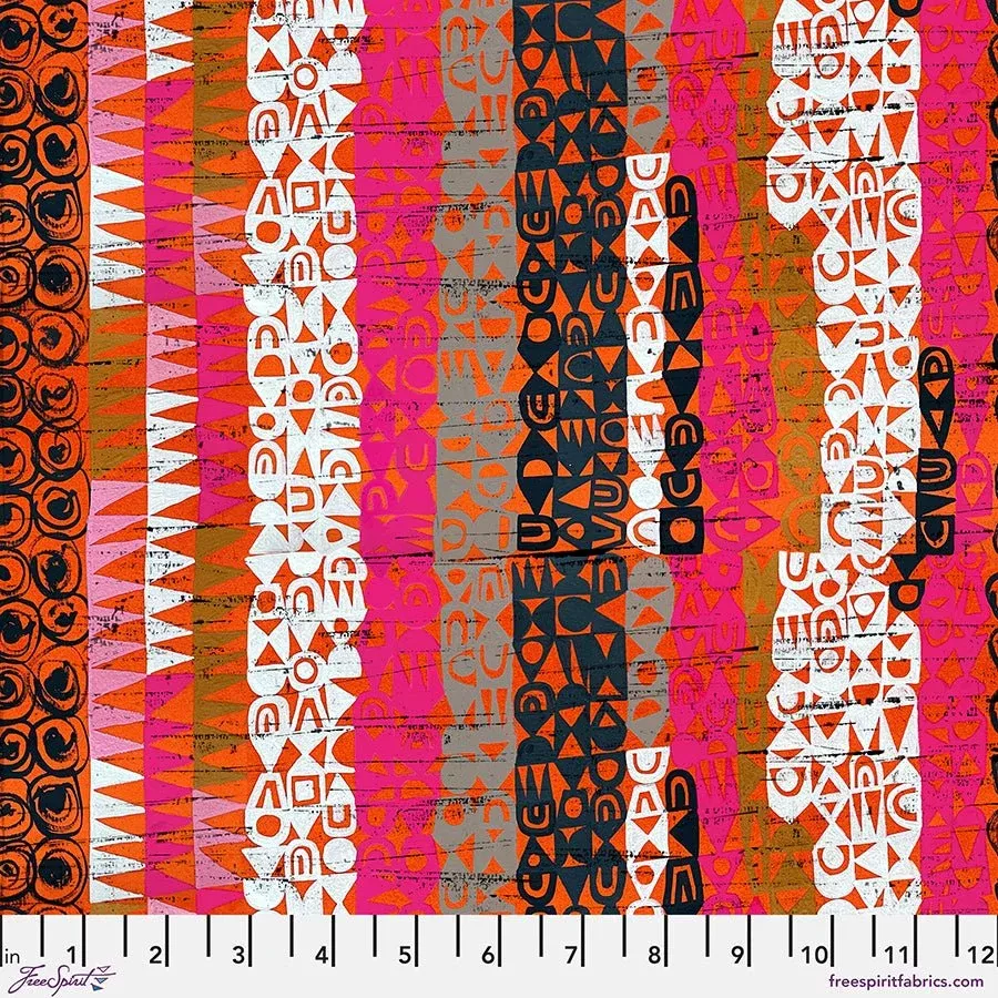 Tales from the Forest Textured Stripe Orange