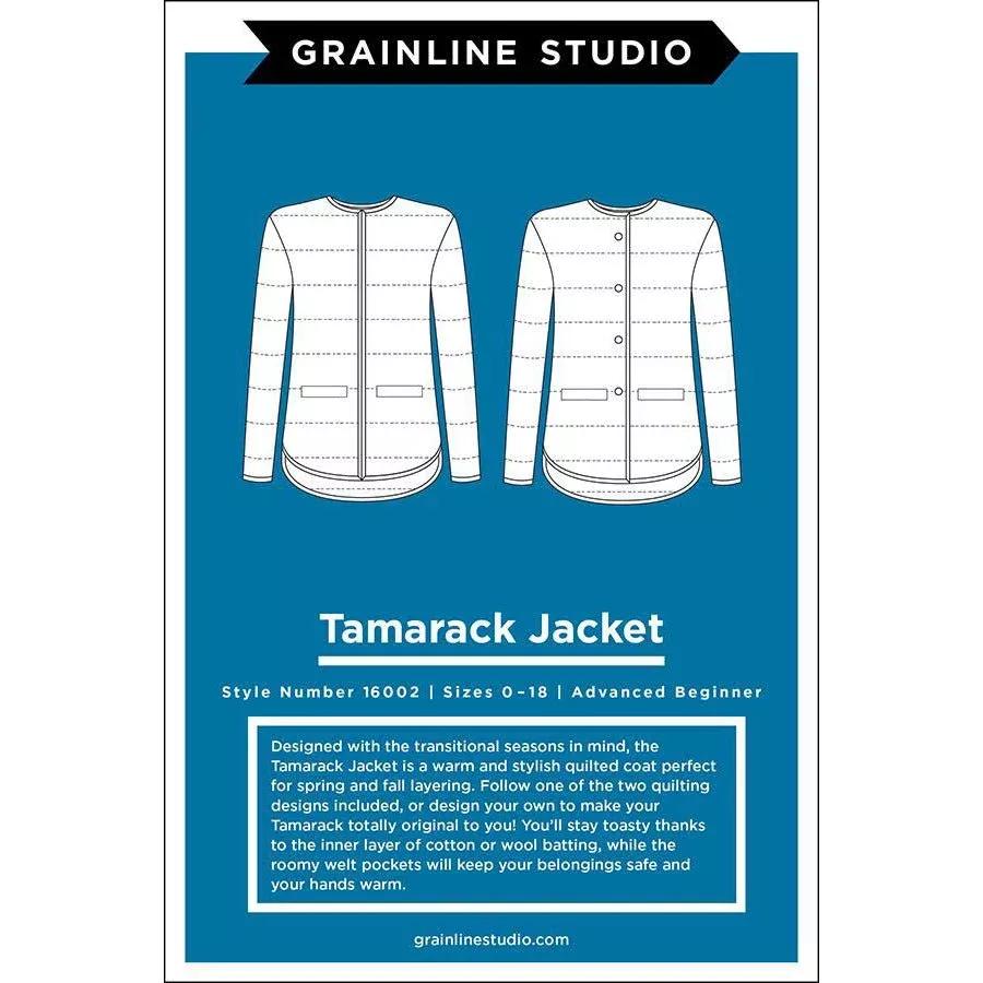 Tamarack Jacket Pattern Sizes 0-18 from Grainline Studio
