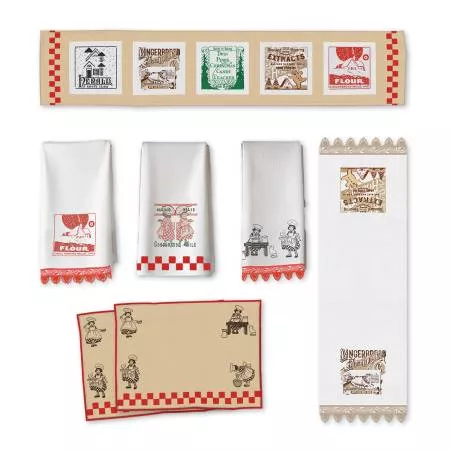 A Taste of Gingerbread : Machine Embroidery Asset Pack - #ME149GBA25R5 - Janet Wecker Frisch