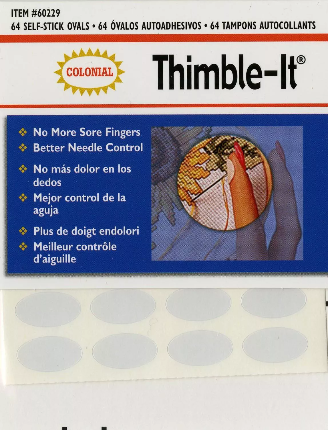 Thimble-it Self-Adhesive Thimble Pads - 64/pkg - 60229