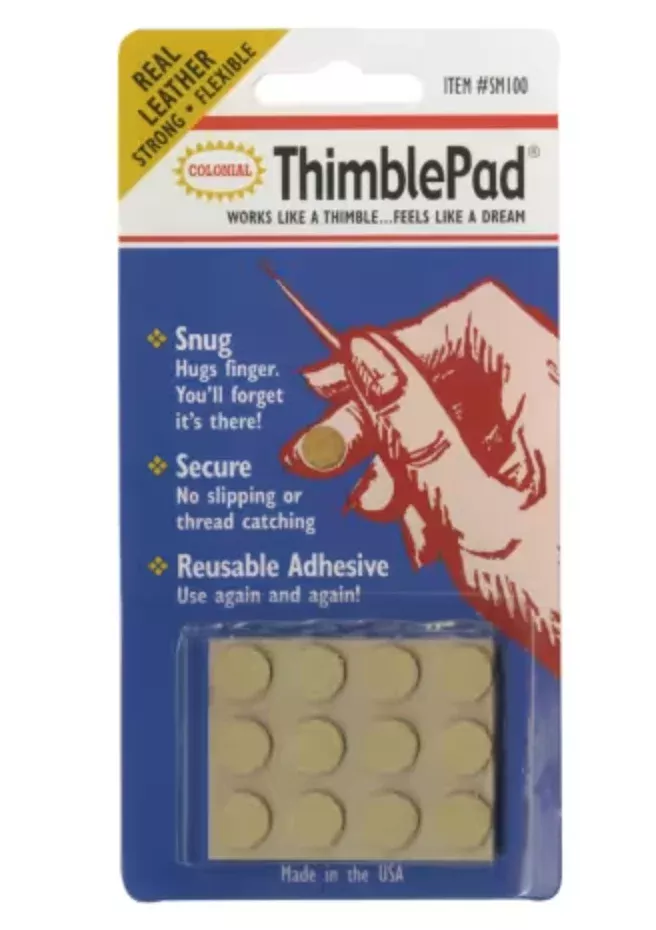 Thimblepad Leather Adhesive Thimble