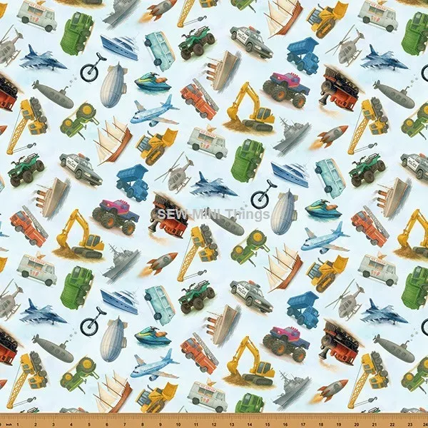 THINGS THAT GO FROM A TO Z FROM HOFFMAN FABRICS